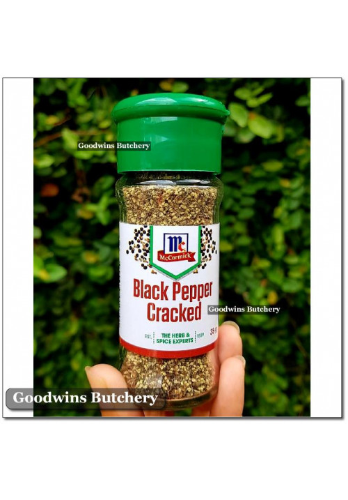 Pepper BLACK PEPPER CRACKED COARSE lada merica hitam pecah kasar McCormick Food Australia 35g